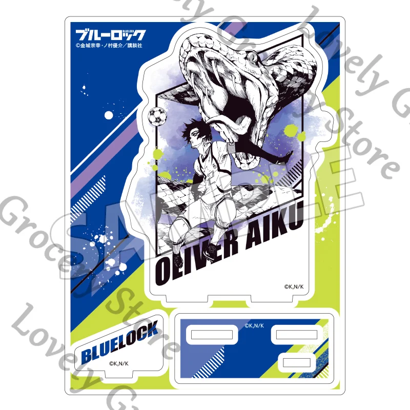 

Anime BLUE LOCK Isagi Yoichi Rin Itoshi Oliver Aiku Cosplay Standing Sign Desktop Ornament Acrylic Stand Figure Accessory Gift