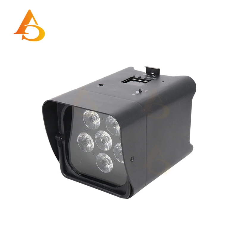 6x18w Batteria Par Luce RGBWA UV 6IN1 LED Wireless DMX con App per telefono Telecomando per la luce della fase di nozze della festa