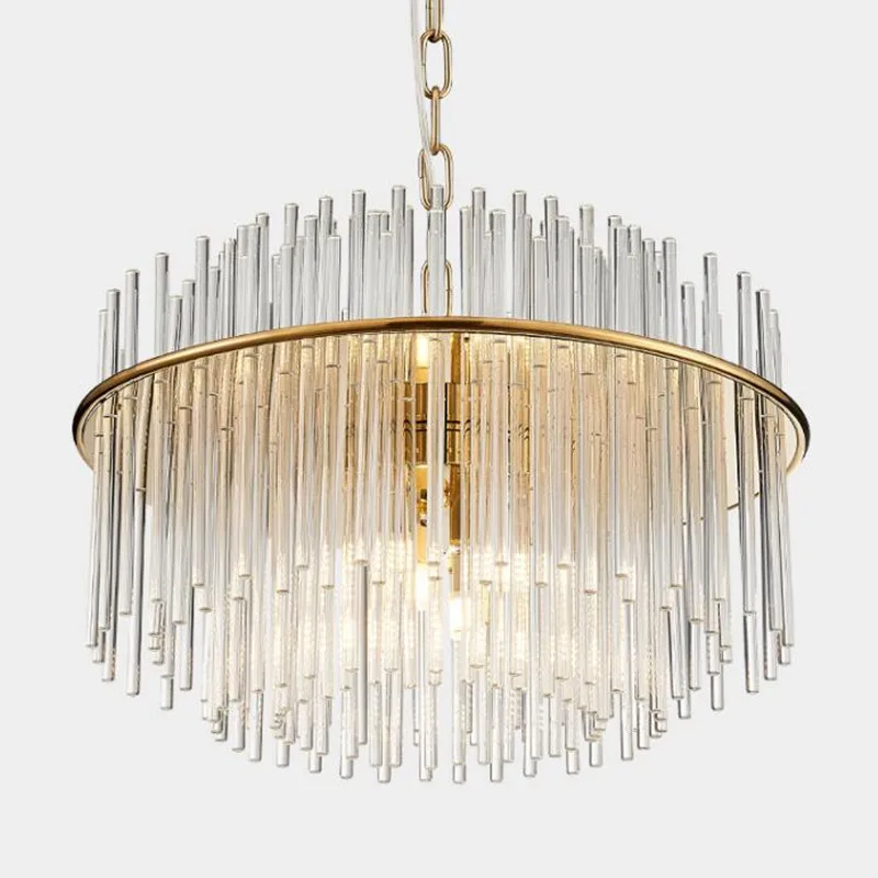 

LED Postmodern Gold Silver Chrome Crystal Oval Designer Chandelier Lighting Lustre Suspension Luminaire Lampen For Dinning Room