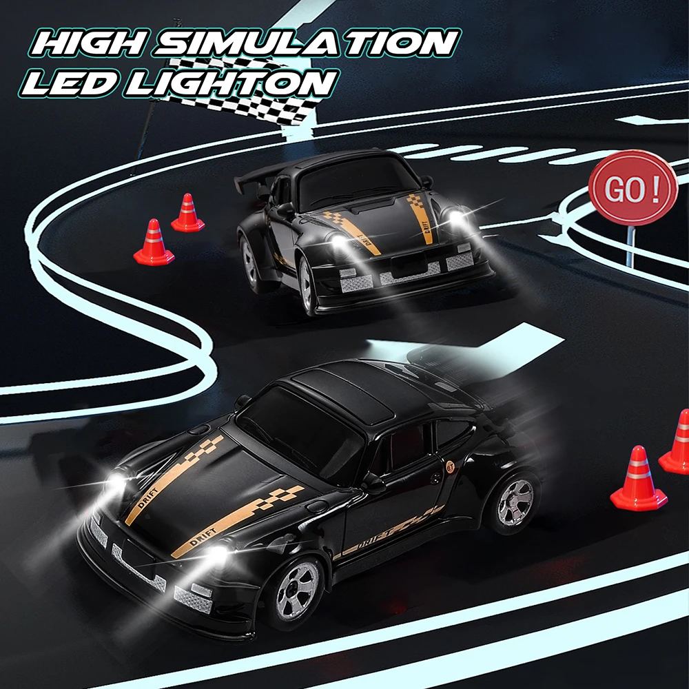 KF20 1/64 RC Drift Auto 2.4G High-Speed Racewagen Vierwielige Mini Desktop Afstandsbediening Auto Elektrisch speelgoed Elektrisch Speelgoed Kinderen