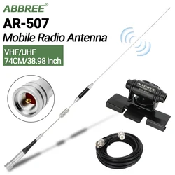 ABBREE AR-507 Mobile Antenna 150W VHF UHF Dual Band High Gain PL259 for AR-2520 BAOJIE BJ-318 TH-9800 SG-M507 Mobile Car Radio
