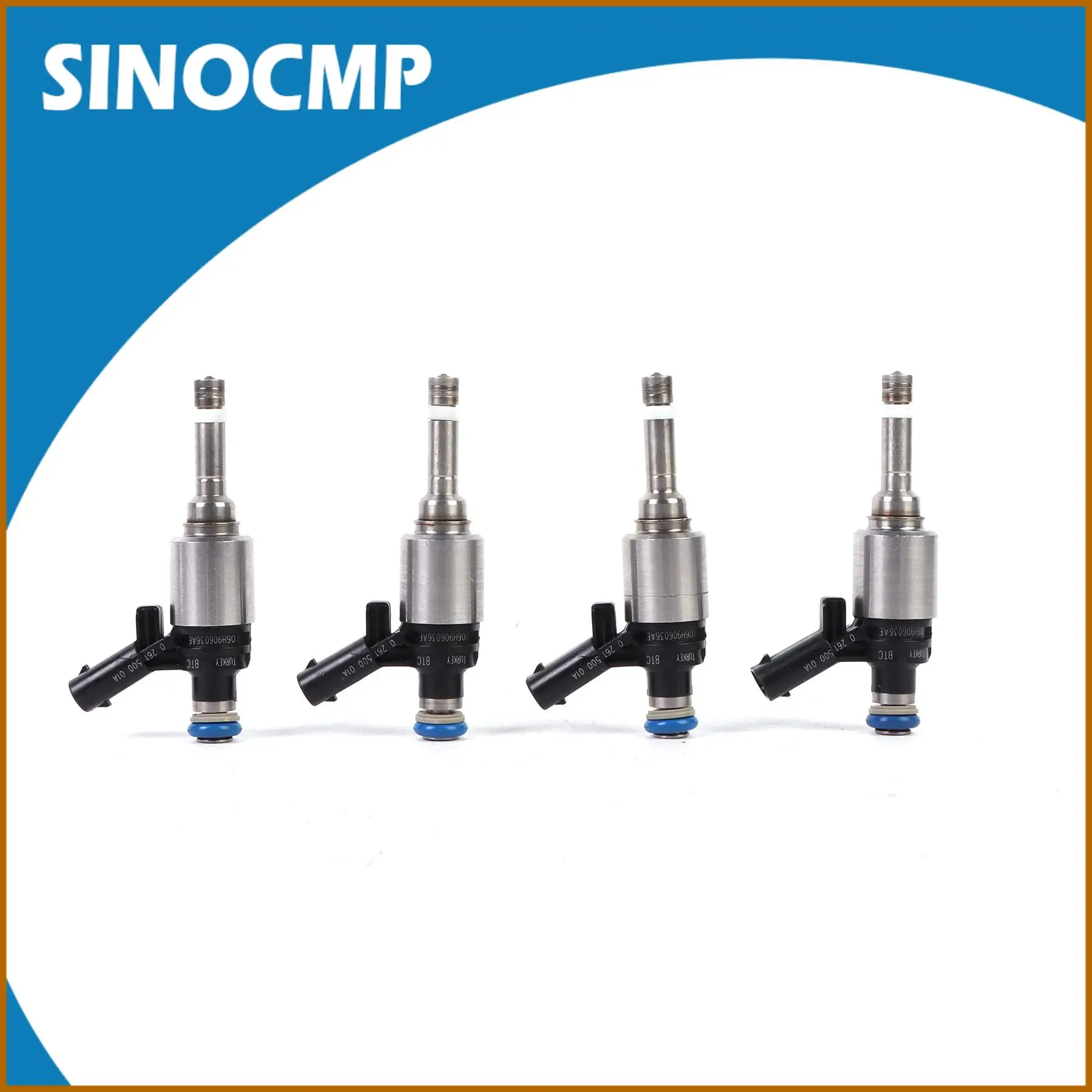 

4pcs/set Fuel Injector 06H906036G 06H906036AE 06H906036P Nozzles For Audi A3 A4 A5 VW Beetle CC Jetta Tiguan Passat 2.0T