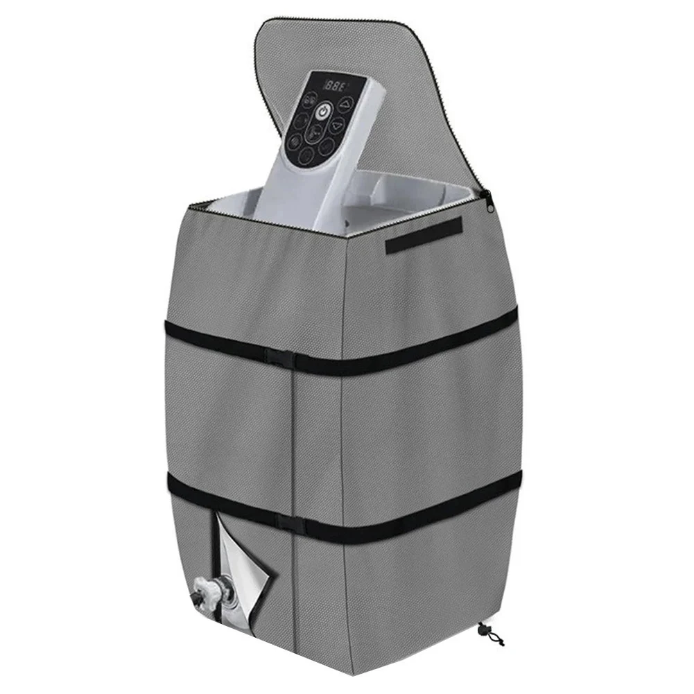 

Heater Dust Cover Hot Water Heater Protection Enhances Outdoor Decor Adjustable Straps Easy To Install Elegant Gray Design