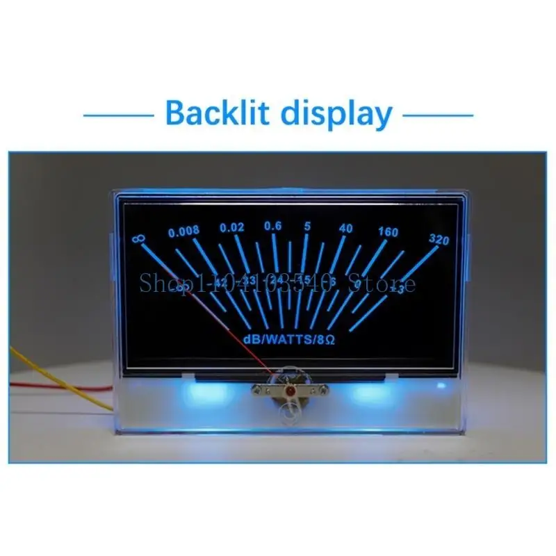02DC P134BGBS0416 VU Meter Header with Pointer-Dial Backlit Level Header Power Amplifier Level Meter High Accuracy