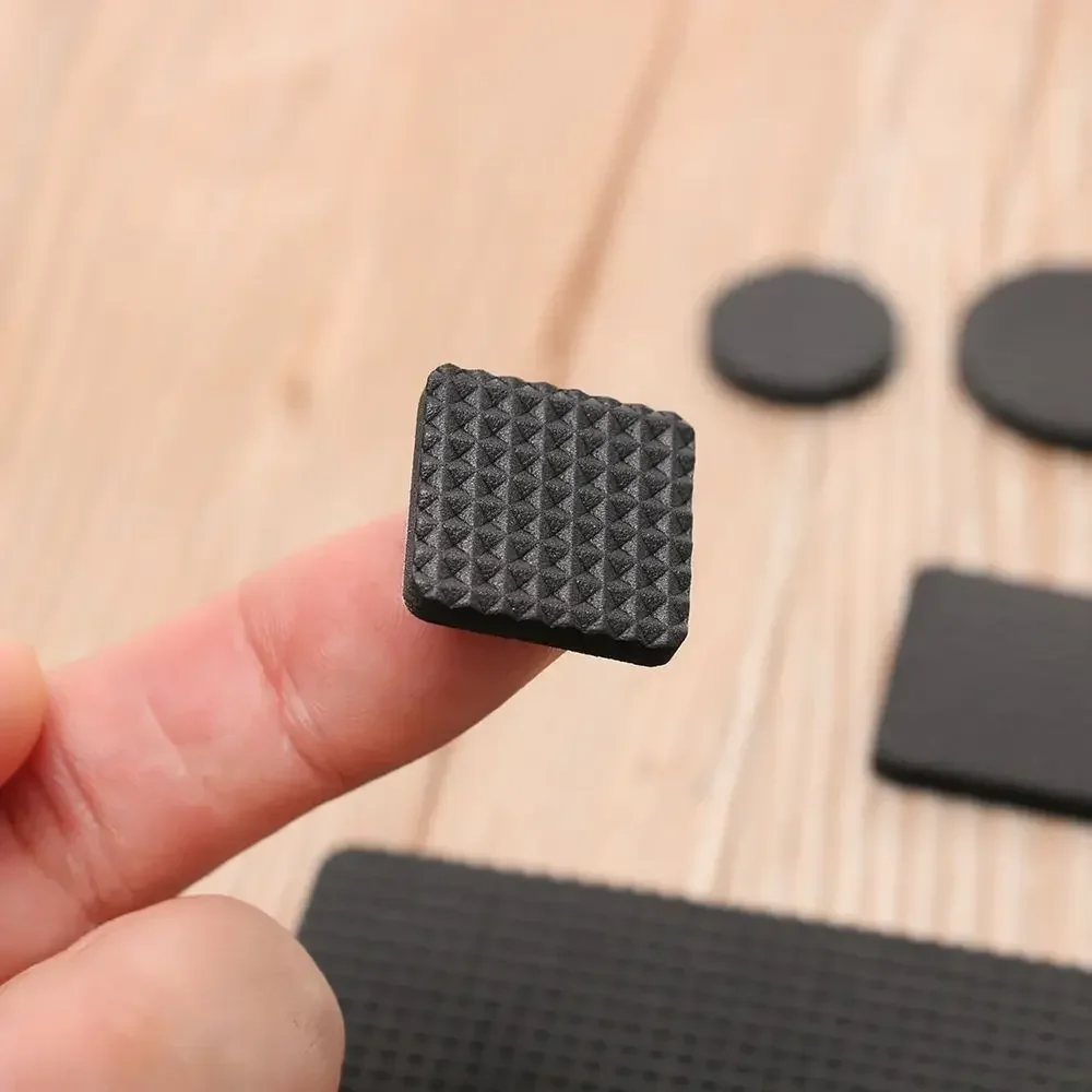 1/2/6/15/24 قطعة شكل مربع دائري الأثاث الساق منصات ذاتية اللصق الطابق حامي المضادة للانزلاق حصيرة كرسي ممتص للصدمات تركيبات