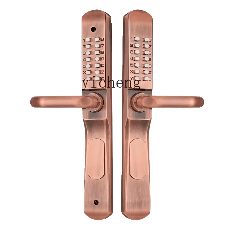 TQH double-sided mechanical combination lock outdoor waterproof aluminum alloy empty villa door lock
