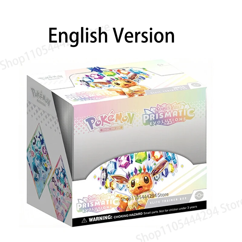 360Pcs Pokemon Card Prismatic Evolutions SCARLET VIOLE English Version Pokemon Booster Battle Transaction Card