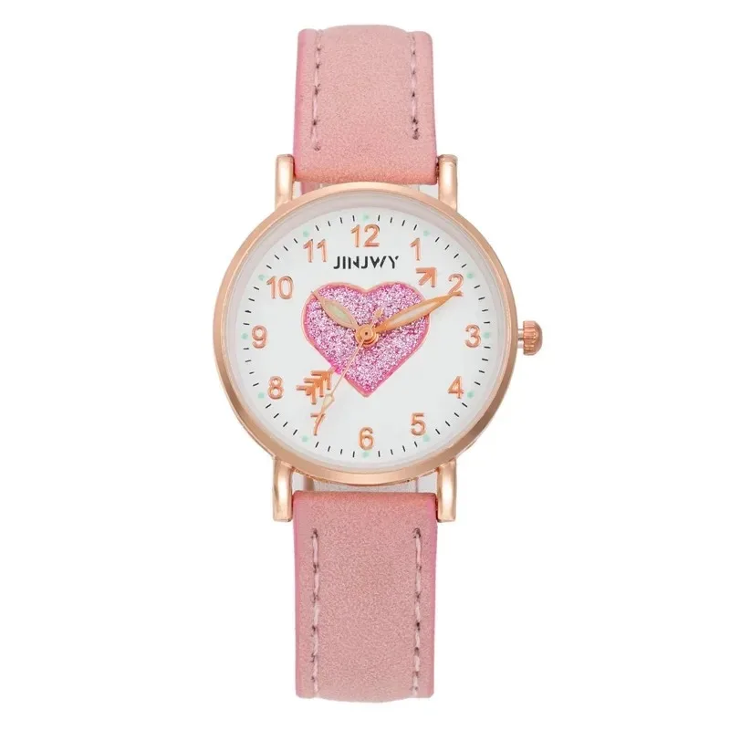 Orologio da donna con quadrante a forma di cuore orologio da donna nuovo carino da studentessa semplice orologio da ragazza ragazza semplice per donna Relógio