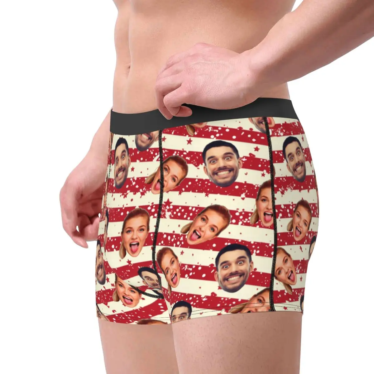 Calzoncillos tipo bóxer personalizados con foto de cara para hombre, ropa interior de regalo de boda para novio y marido, calzoncillos geniales