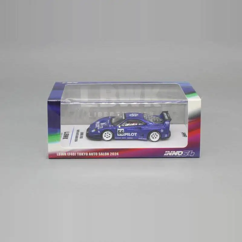 In stock: 1:64 2024 Japanese Salon Auto Show F40 LM Widebody Modified High-End Alloy Simulation Car Model