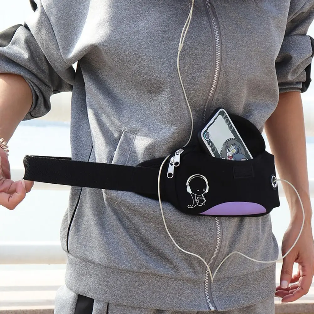 

Waterproof Running Waist Bag Invisible Adjustable Marathon Jogging Bag Portable Reflective Strip Sports Fanny Pack