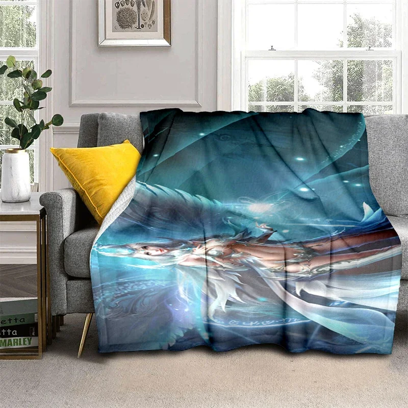 Hot Anime Sexy Mädchen Weiche Plüsch Sofa Bett Werfen Cartoon Picknick Decken Moderne Flanell Decke Gedruckt Bettdecke Geschenk