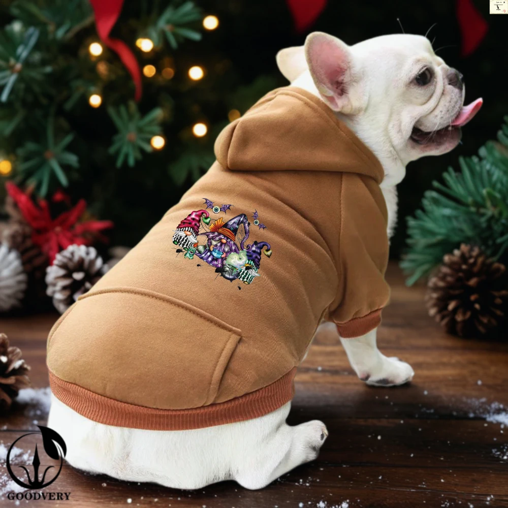 هالوين نمط نمط طباعة ملابس الحيوانات الأليفة الصغيرة متوسطة الحجم الحيوانات الأليفة مقنعين البلوز الأزياء الفاخرة هوديي للقطط والكلاب