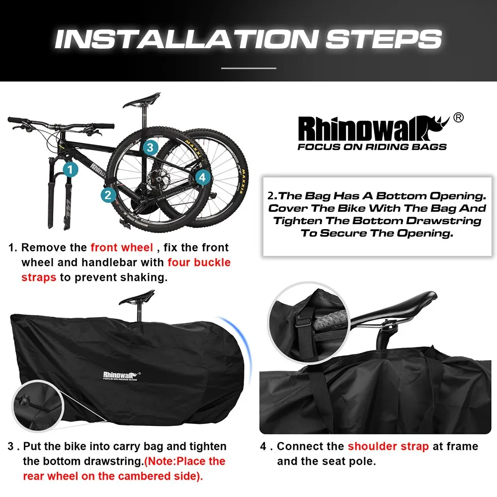 Rhinowalk Bicycle Storage Bag Cover Portable Fits 27.5\