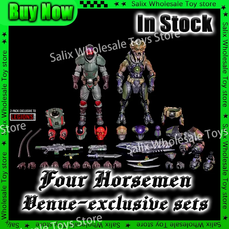 In Stock Four Horsemen Studio Venue-exclusive sets Full Set Outpost Zaxxius T.U.5.C.C. Figure Kid Gifts Toys Customized