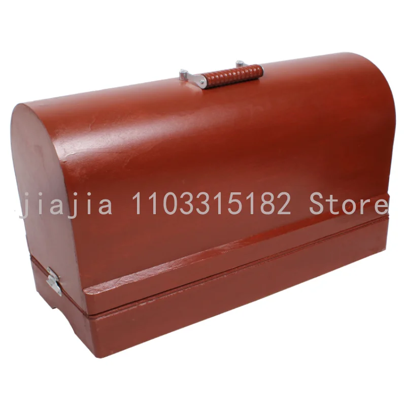 

Portable Home Vintage Sewing Machine Suitcase PVC Box Plastic Case Storage Box Dustproof and Moth-Proof Portable