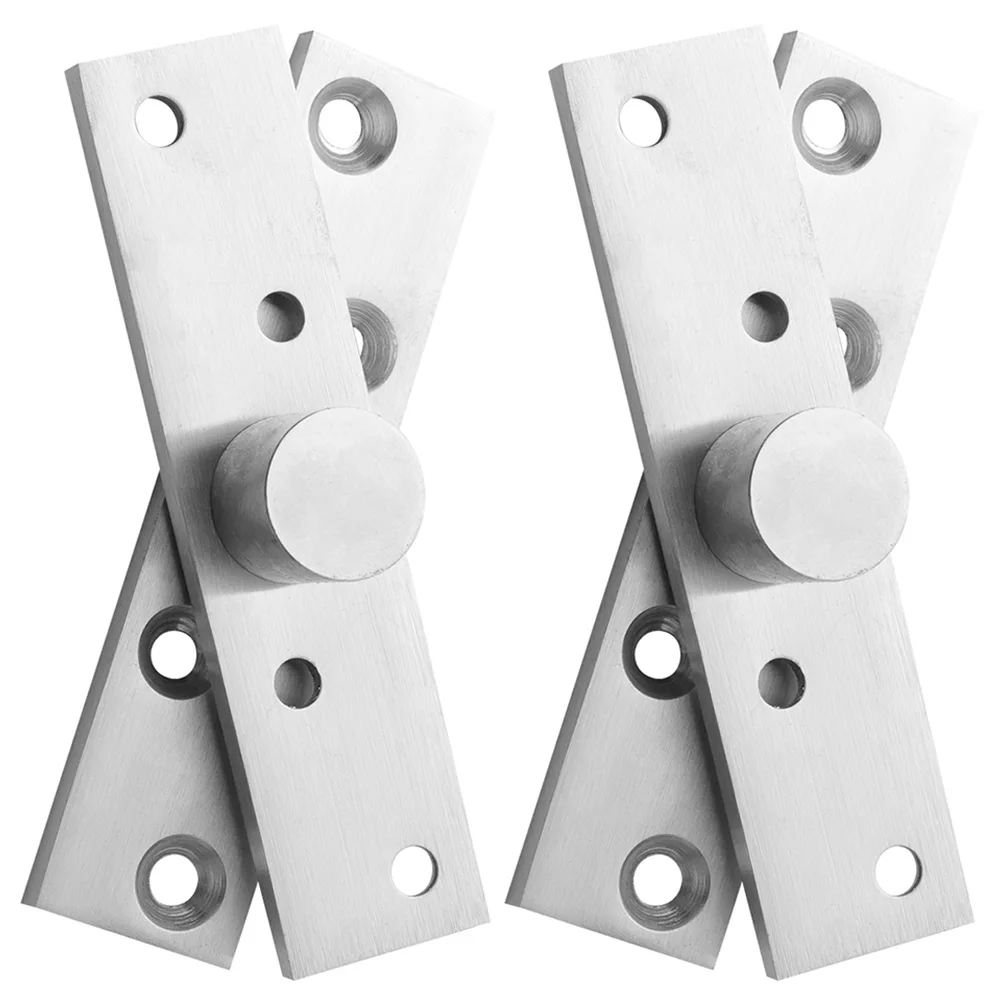 

2pcs 360 Degree Rotatable Hinge Stainless Steel Hidden Door Hinges For Cabinet Shed Door Pivot Heavy Duty Rotation Hinge