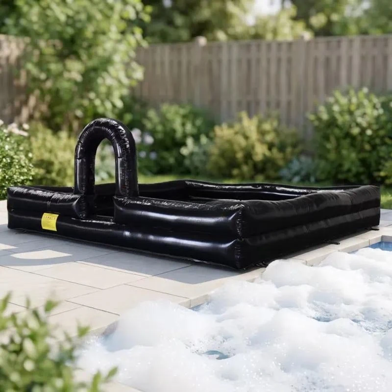 for  15X15ft Black Inflatable Foam Pool Commercial Large Children's Outdoor Carnival Dance Floor  Foam Party Games