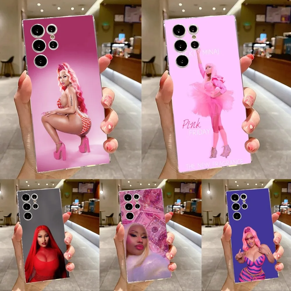 Singer N-Nicki M-Minaj Phone Case For Samsung Galaxy A71,70,52,51,40,31,A50,30S,21S,Note20ultra Transparent Cover