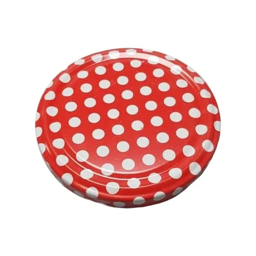 Rastaş Jar COVER-100 Pcs Polka Dot 82 mm Canned Cover