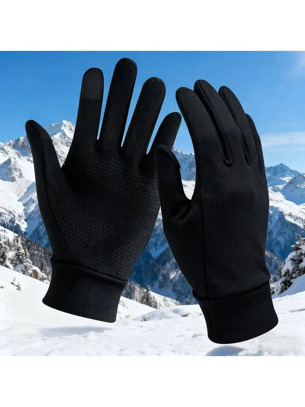 

Lightweight Running Gloves, Touch Screen Anti-Slip Warm Gloves Liners for Cycling Biking Sporting Driving for Men Women