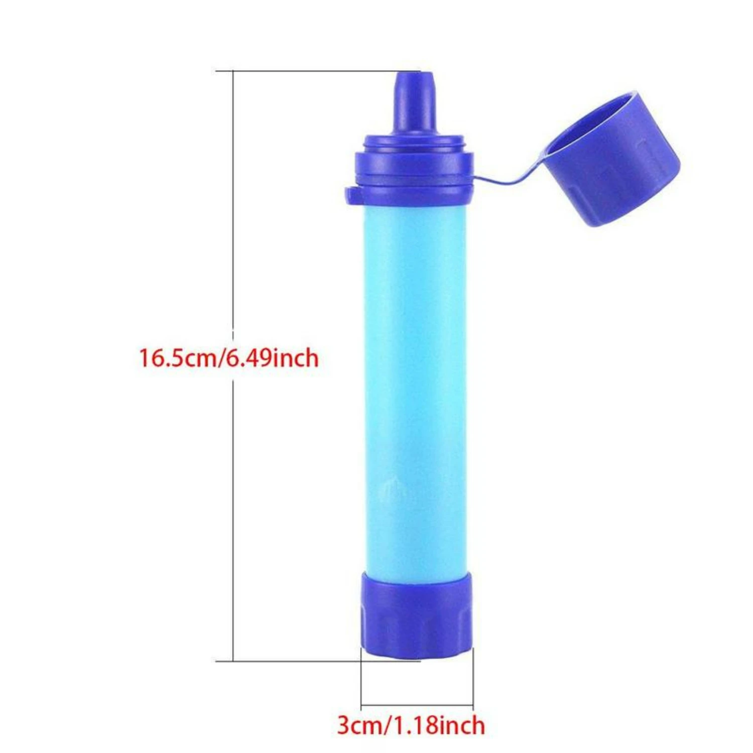 Efficient, Portable Water Purifier Straw for Emergency Survival, Hiking, Camping - Ideal Mother's Day Gift - Must-Have Accessory