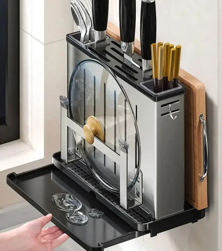 

Knife Stand Holder For Kitchen Knife Stainless Steel Stand Block High End Kitchen Accessories