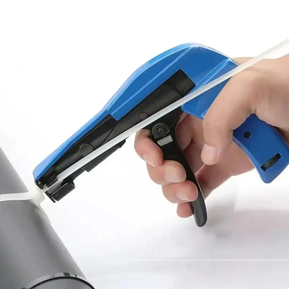

Ergonomic Nylon Zip Tie Pliers Labor Saving Alloy Cable Tie Tool Quick Tighten Efficient Flush Cut Zip Tie Tool