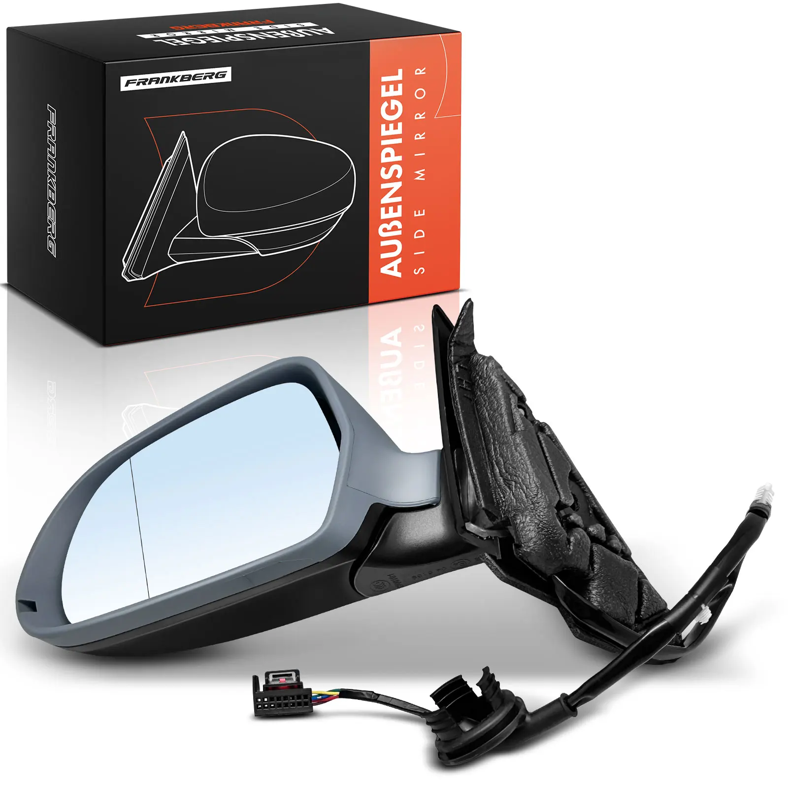Frankberg 1x Buitenspiegel Links voor Audi A3 Cabriolet 8P1 8P7 2008-2010 4F0857535AF 8T0857527D 8K0949101C 8P1858531DB