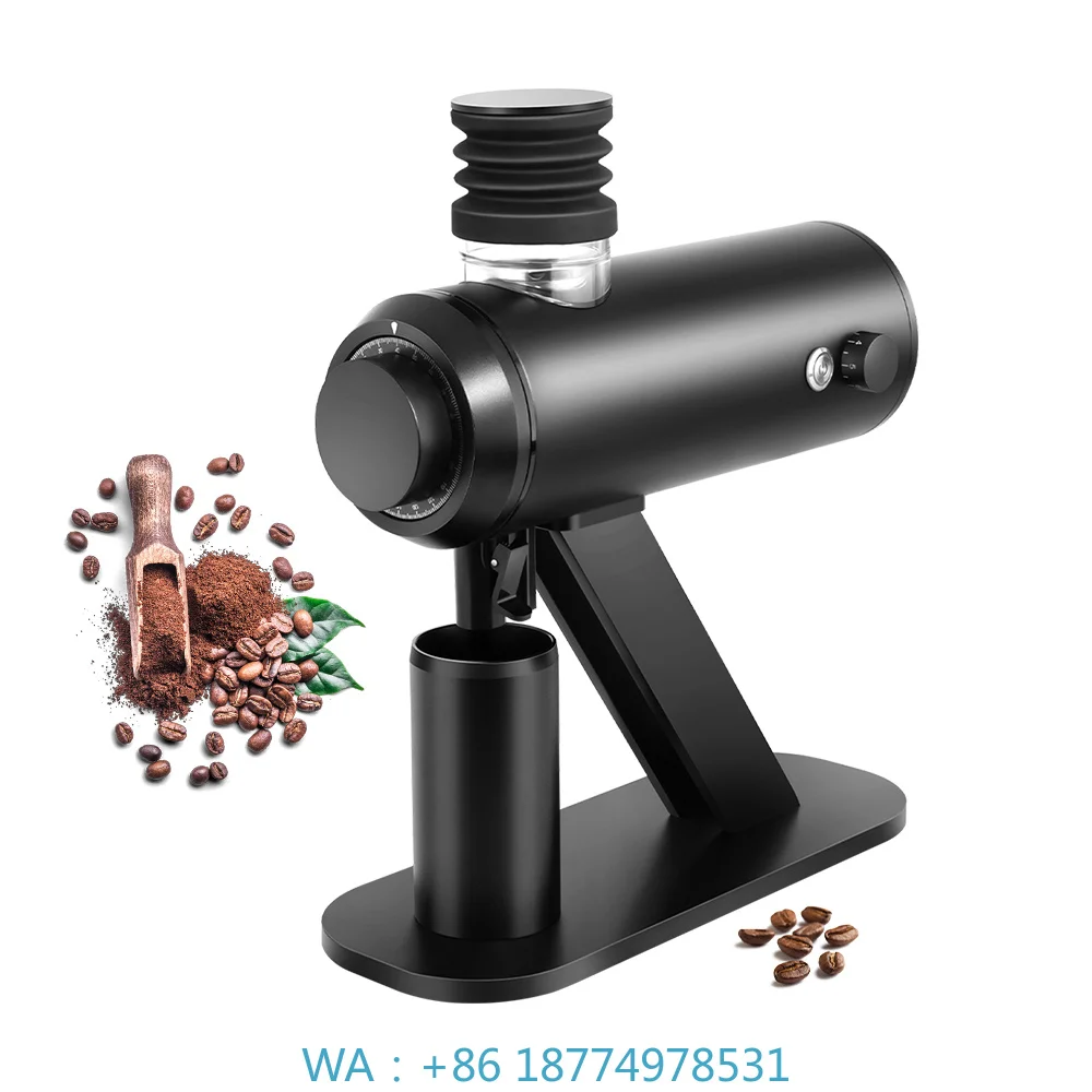 64mm Flat Burr Commercial Espresso Coffee Grinder Speed Adjustable 600‑1800rpm Equipped With Variable Frequency Brushless Motor