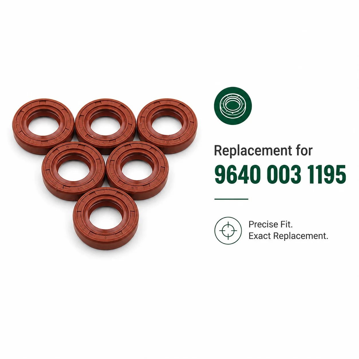 6 Pack Oil Seal Kit/Crank Seal Fits Stihl HS81 HS81R HS81RC HS81T HS86 HS86R HS86T Hedge Trimmer OEM 9640 003 1195 Garden Parts
