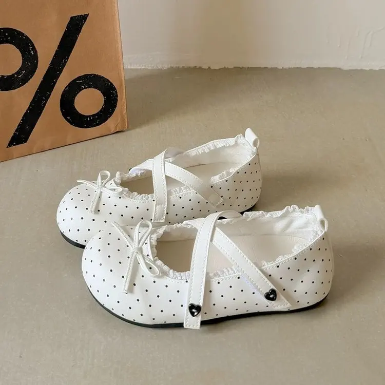 Bow Lace Mary Jane Flats for Women, Hollow-out Lightweight Nurse Sneakers, Puff Shoes To Match Dresses