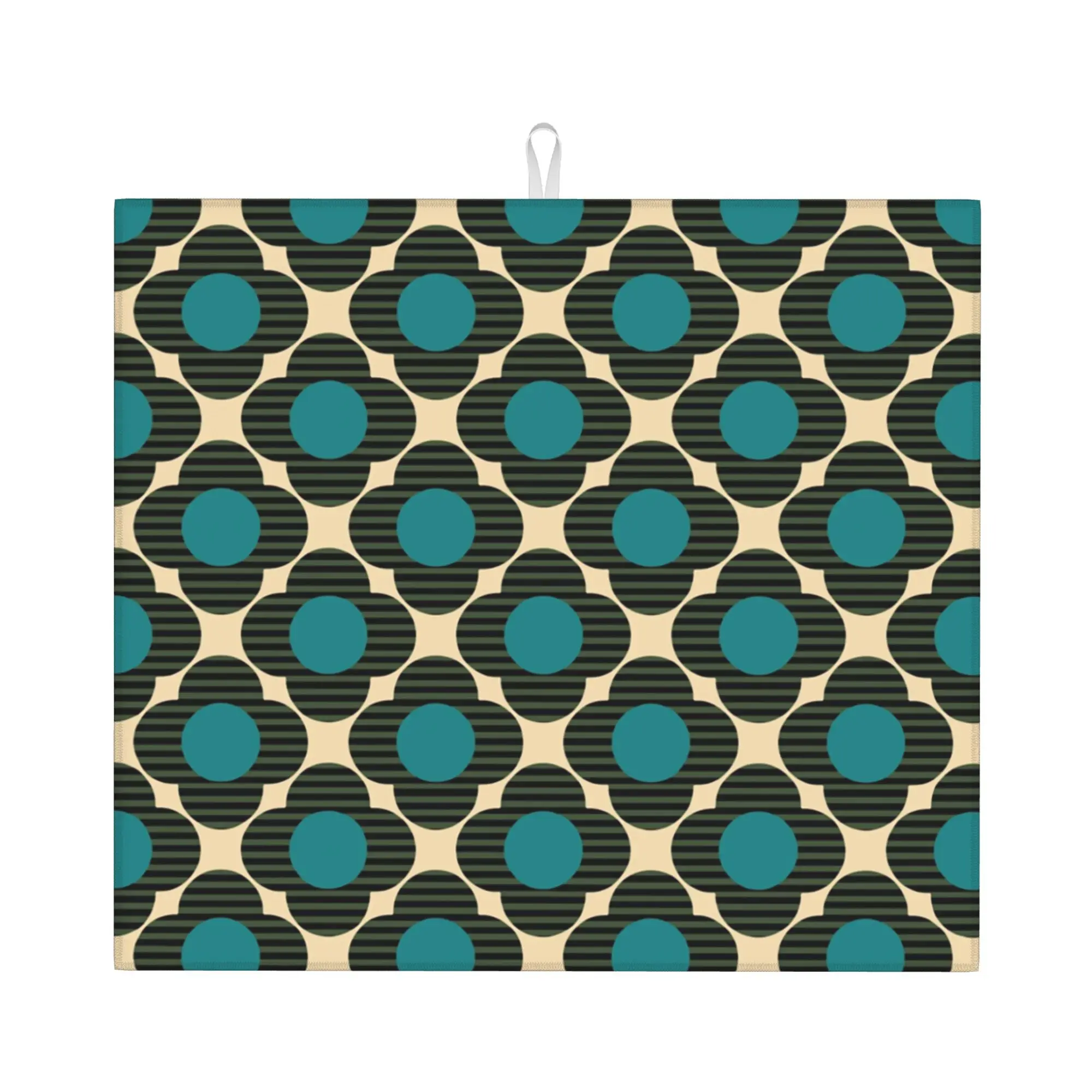 Drying Mat For Kitchen Orla Kiely Flower Stem Water Absorbent Waterproof Reusable Floral On Slip Kitchen Counter Protector Mat