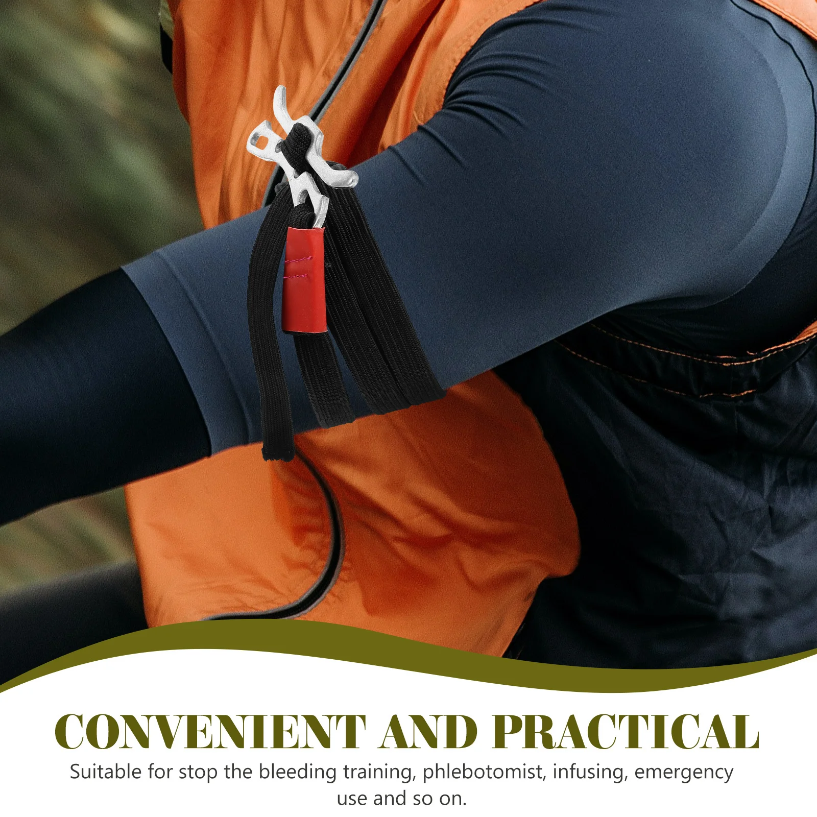 

Single Hand Tourniquet for Outdoor Sports Emergency Use Adjustable Quick Release Hemostatic Bandage First Aid Survival Gear
