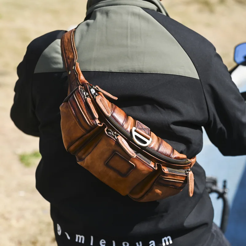 

Мужская винтажная сумка-кроссбоди YETTIES из натуральной кожи высшего качества | Многофункциональная сумка-рюкзак для iPad для велопрогулок и путешествий