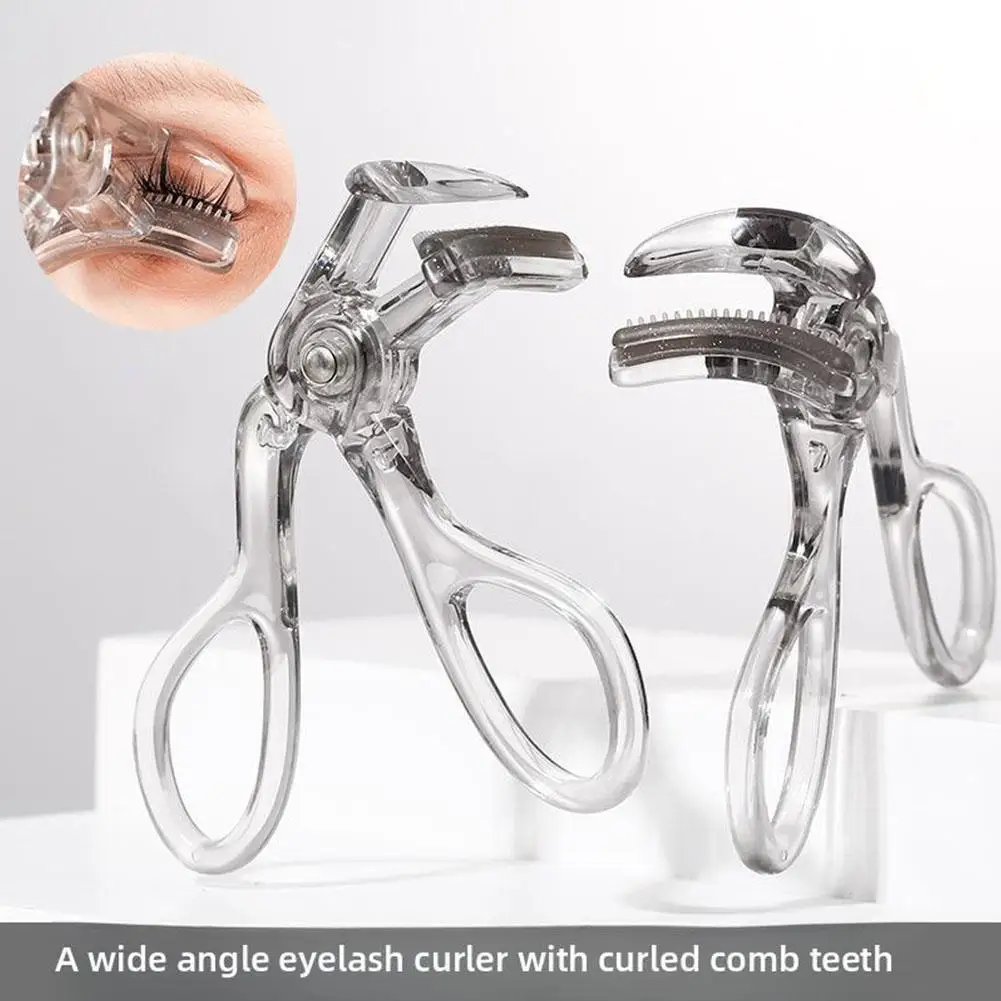 Wide-Angle Partial Eyelash Curler Portable One-Clip Curling Comb Tooth Lashes Curler Easy To Operate Styling Enlarge Eyes Tool