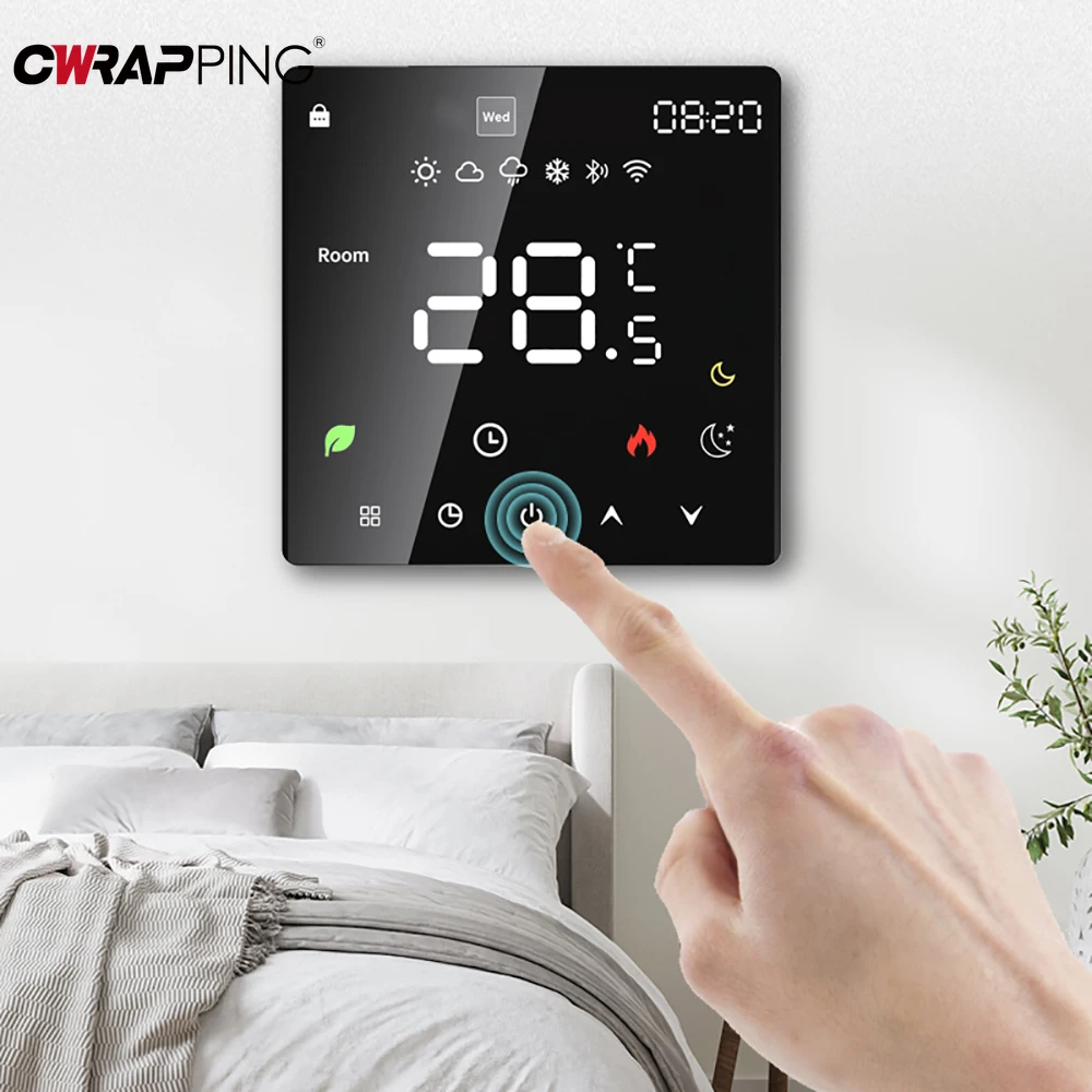 

Умный термостат Tuya, Wi-Fi, контроль температуры для дома, балкона, гостиной, напольный обогреватель, умная система температуры, точное регулирование