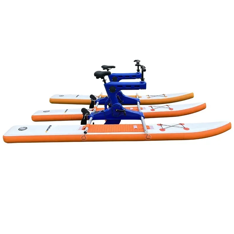 Double water bicycle brushed air cushion water inflatable pedal boat attractions boat sightseeing pedal leisure boat