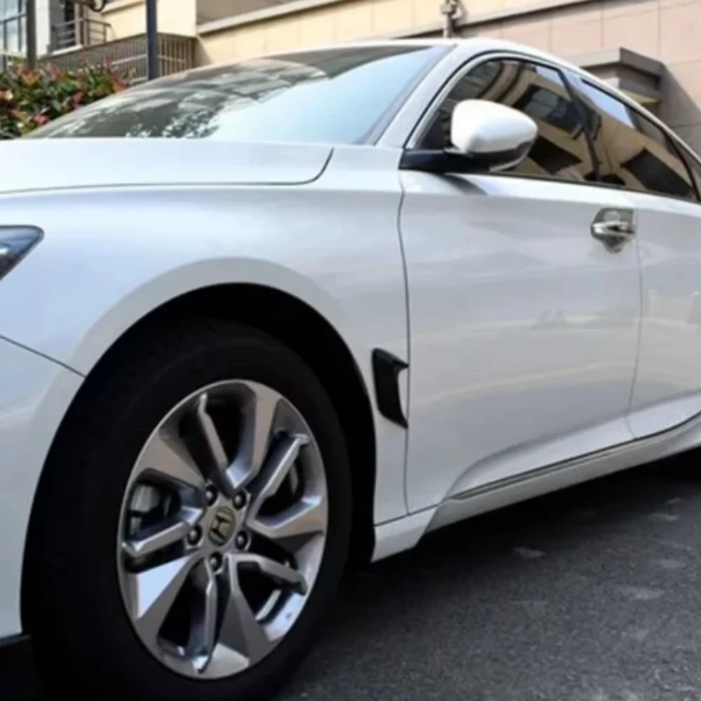 ألياف الكربون سيارة القرش الخياشيم درابزين الجانب تدفق الهواء منفذ تنفيس لاصقة تزيين غطاء الكسوة ملصق مائي تصفيف السيارة العالمي #3