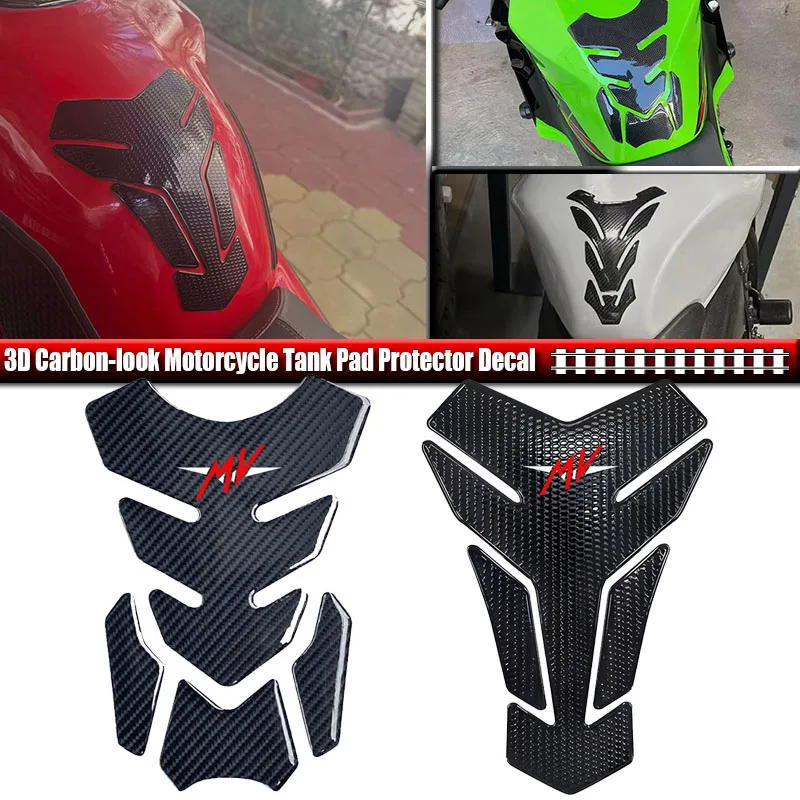 Motorcycle Sticker Gas Fuel Oil Tank Pad Protector Decal For MV AGUSTA F4 RR/F4 RCF4 1000 F3 675 800/AGO/RC F4 1000 Brutale 800
