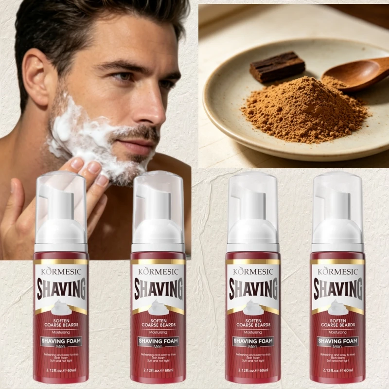 1/4 Tube of Men's Shaving Foam | Softens Coarse and Hard Beards, Smooths Shaving Without Drying Out the Skin, Rich and Dense Foam, Moisturizes and Softens Hard Stubble, Easy to Rinse, Leaves No Sticky Residue, Compact
