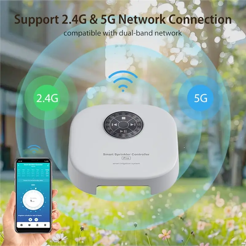 A25F-Tuya Wifi Smart Sprinkler Controller Water Valve Controller Automatic Drip Irrigation System APP Remote Control