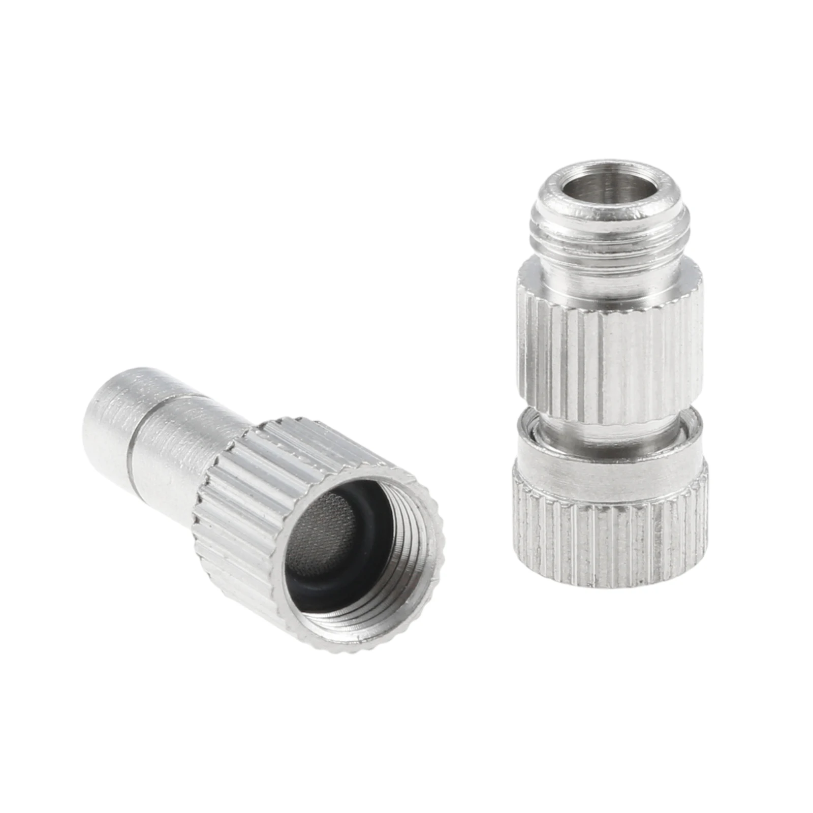 6Pcs Brass Misting Nozzles with Filter Mesh Replacement Fit for 1/4" Water Misting Nozzle Tees 0.012"/0.3mm Orifice System