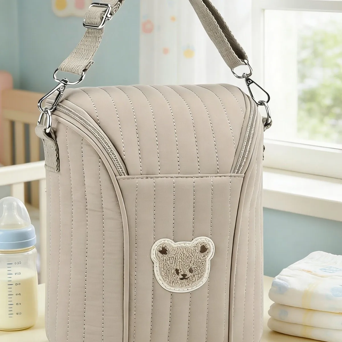 Babyfond Multifunctional Mommy Bag, Stroller Hanging  Baby Bottle Organizer Stroller Hanging , Insulated