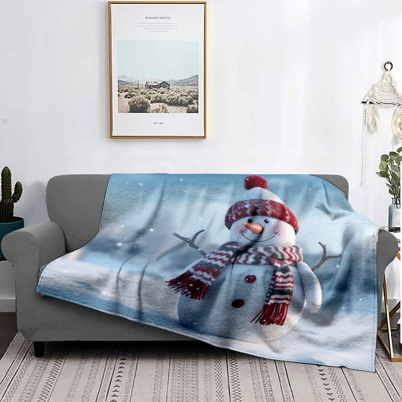 Home decoration plush Throw Sofa blanket Bedspread bed fluffy soft blankets decor Plaid Modern morandi winter Merry Christmas