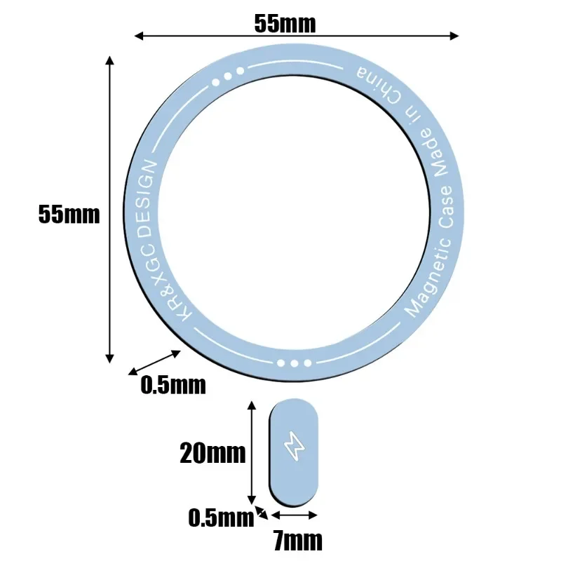 Universal Metal Sticker Ring for Magsafe Adhesive Wireless Charger Iron Sheet for Iphone 15 14 13 Car Phone Holder Mount Plate image 6