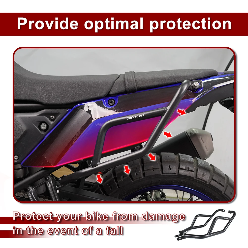 Accessoires de moto pour Yamaha Tenere 700 XTZ690 2019 – 2024 XTZ 690, protection du moteur, cadre de barre de sécurité d'autoroute, bloc de protection