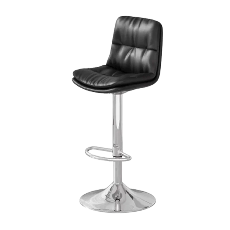 Folding Barbers Narrow Bar Stool Counter Gold Leg Cashier Counter Beauty Bar Stool Square Home Sillas De Lujo Salon Chairs