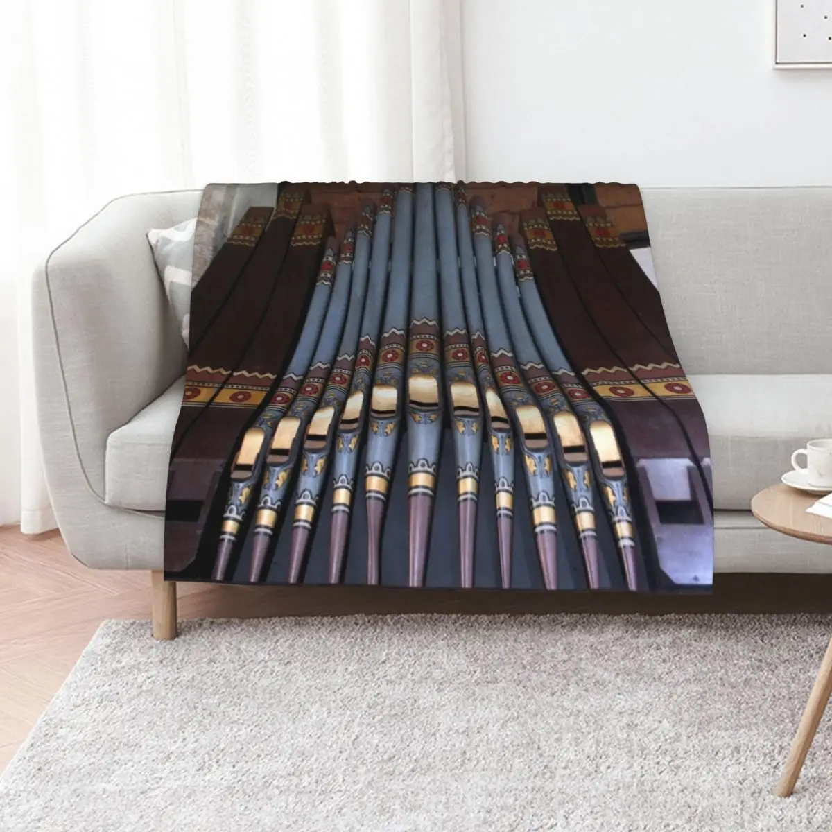Church Organ Throw Blanket halloween Extra Large Throw Decoratives christmas decoration Personalized Gift manga Blankets