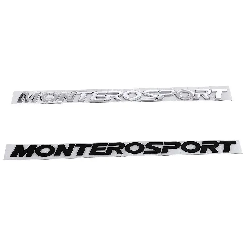 MONTERO SPORT Logo Hood Badge Label Car Stickers for Mitsubishi Montero 3D Logo Front Head Rear Trunk Refit Decals Accessories